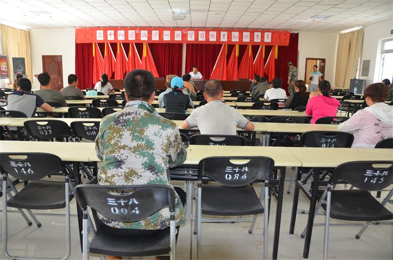 三十八团开展两学一做学习教育知识竞赛